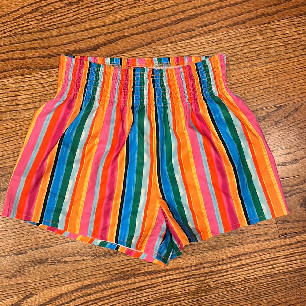 Shein colorful striped shorts